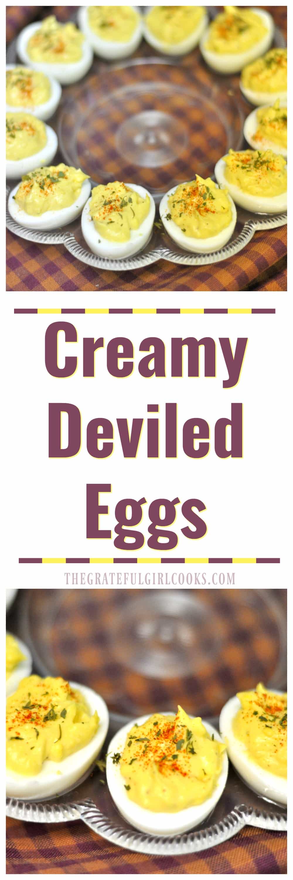 Creamy Deviled Eggs / The Grateful Girl Cooks! Creamy Deviled Eggs / The Grateful Girl Cooks!