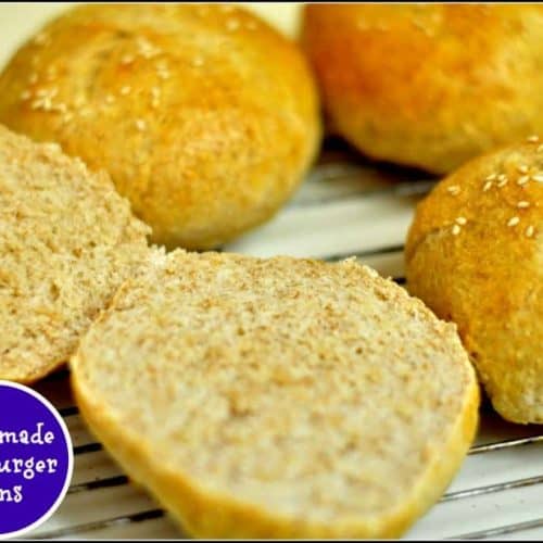 Homemade Hamburger Buns (from scratch) / The Grateful Girl Cooks!