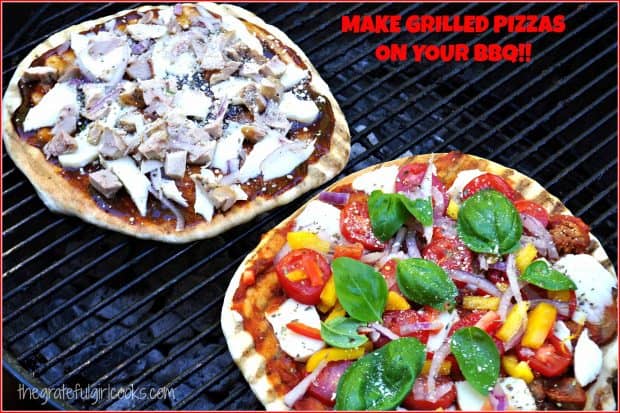 Learn how easy it is to make grilled pizzas on your BBQ grill, which helps keep your kitchen cool this Summer!