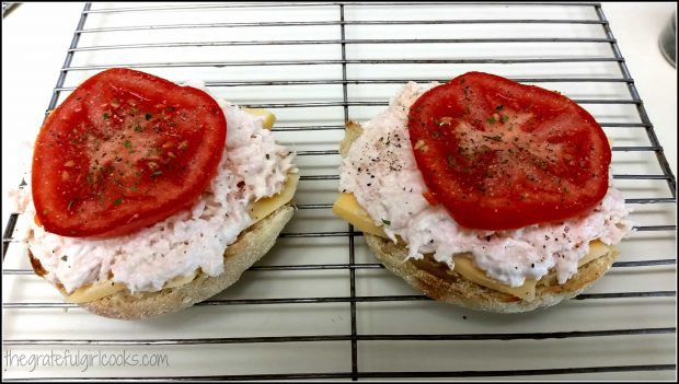 Quick and Easy Open Faced Tuna Melts / The Grateful Girl Cooks!