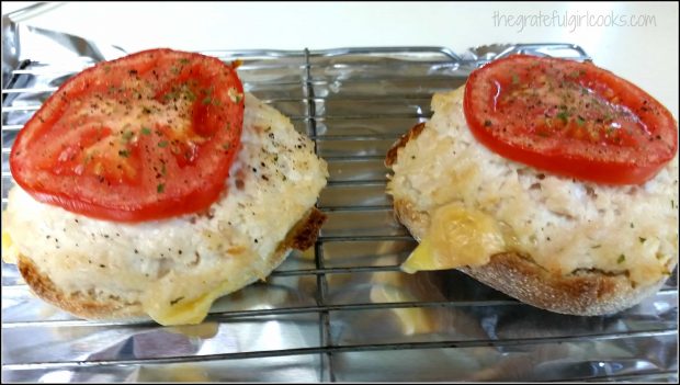 Quick and Easy Open Faced Tuna Melts / The Grateful Girl Cooks!