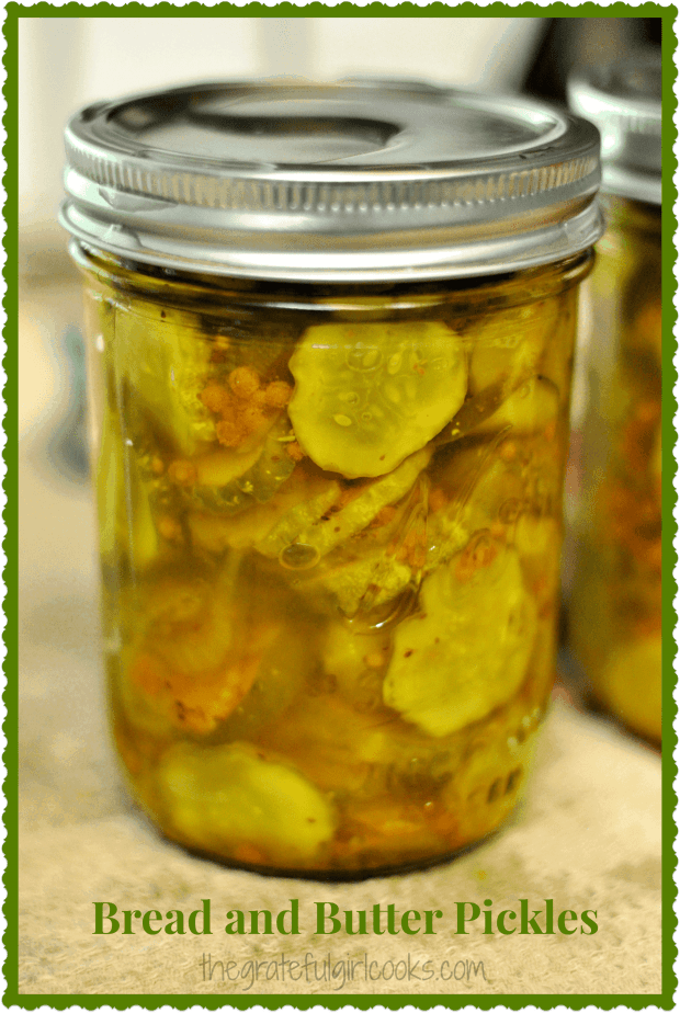Learn how to make traditional Bread and Butter Pickles, (perfect topping for burgers, sandwiches or just for snacking), and can the jars, for long term storage!