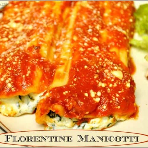 Florentine Manicotti (meatless) / The Grateful Girl Cooks!