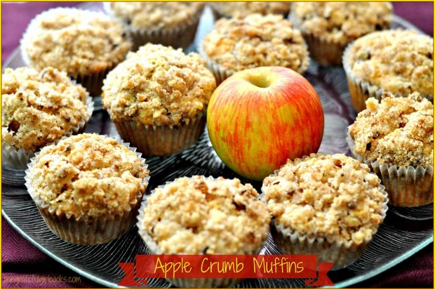 Apple crumb muffins with streusel topping, are moist, delicious, easy to make and will become a family favorite breakfast treat!