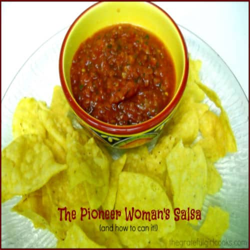 The Pioneer Woman's Salsa (and how to can it!)-image