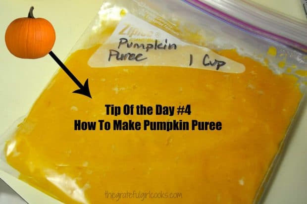 Learn how to make pumpkin puree from "pie" or "sugar" variety pumpkins! Make about 6 cups of puree (from 2 pumpkins) to freeze and use throughout the year!