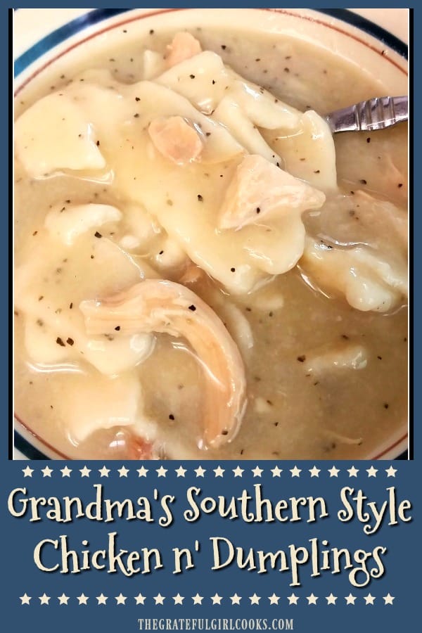 Southern Style Chicken and Dumplings - Written Reality