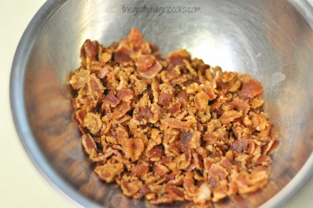 Crisp bacon crumbles will be added to the truffle dough.