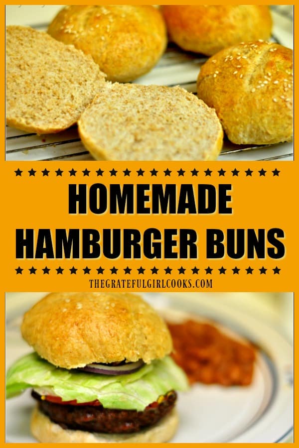 Learn how to make homemade hamburger buns from scratch! The recipe makes 15 buns, which are perfect for burgers and other sandwiches!
