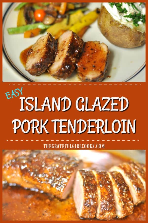 Easy to prepare in about 30 minutes, this scrumptious glazed pork tenderloin is coated with Island-inspired spices and a sweet/spicy glaze.