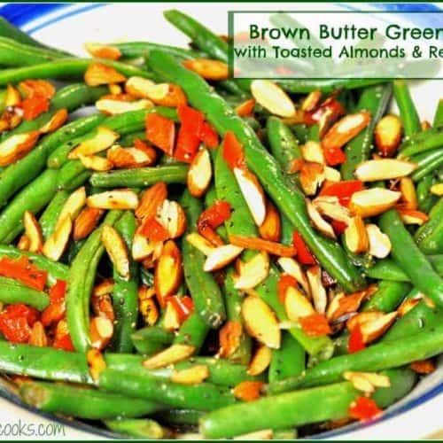 Brown Butter Green Beans (w/ toasted almonds) / The Grateful Girl Cooks!