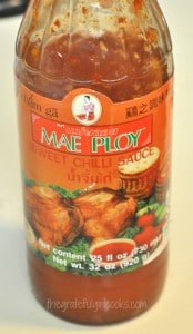 Mae Ploy sweet chili sauce was used in this recipe for sweet fire chicken.