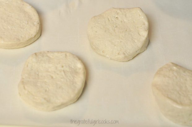 Canned biscuit dough is used to make monkey bread minis.