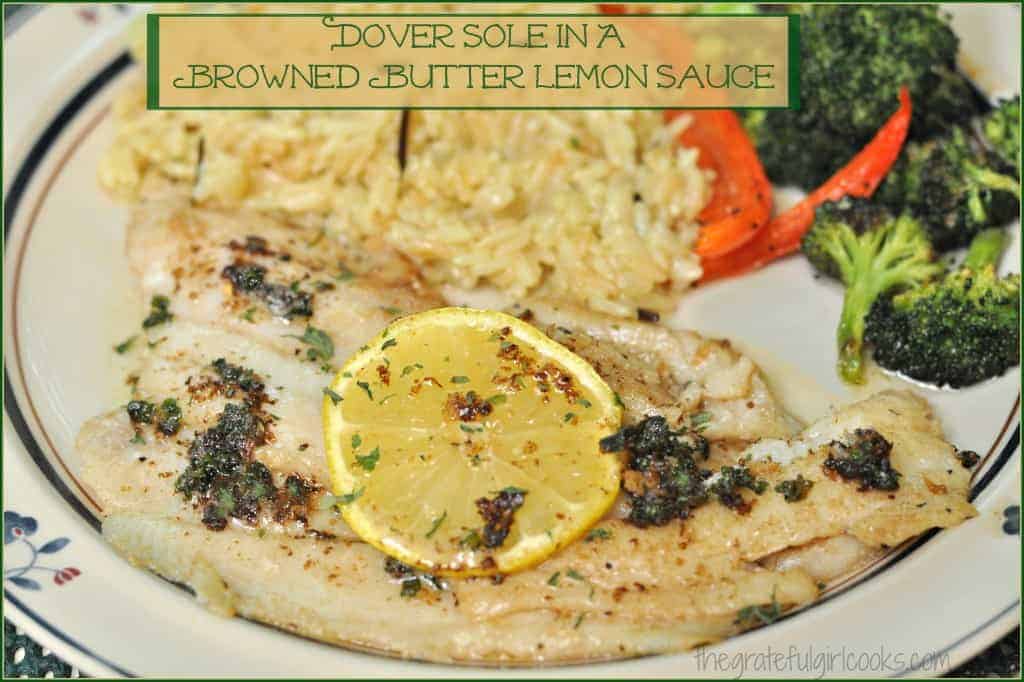 Dover Sole In A Browned Butter Lemon Sauce-image