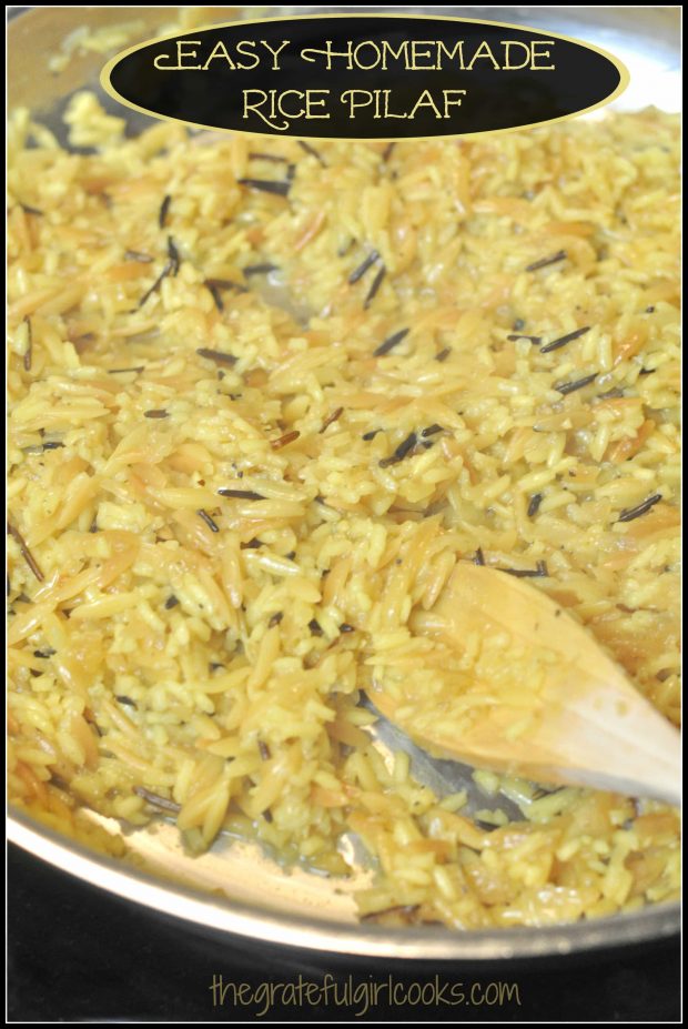 Homemade rice pilaf is delicious, and is a perfect side dish for beef, poultry, and seafood. Who needs a box mix when it can easily be made from scratch?
