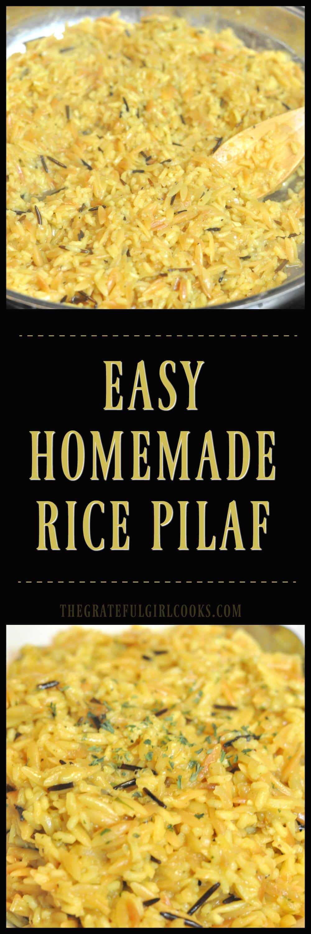 Easy Homemade Rice Pilaf / The Grateful Girl Cooks! Easy Homemade Rice Pilaf / The Grateful Girl Cooks!
