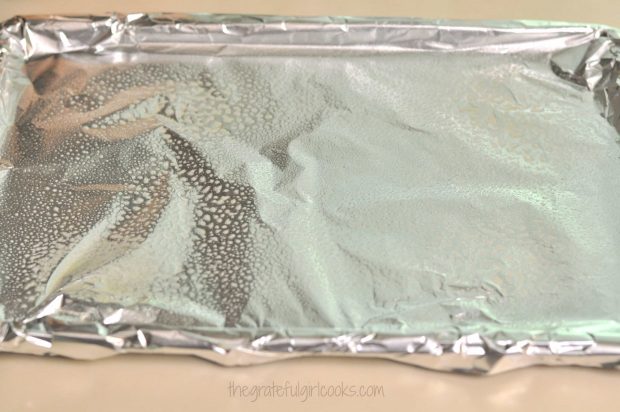 Spraying a foil covered pan with cooking spray will help fish to not stick.