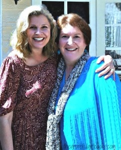 Two women (author of blog and friend, Edie)