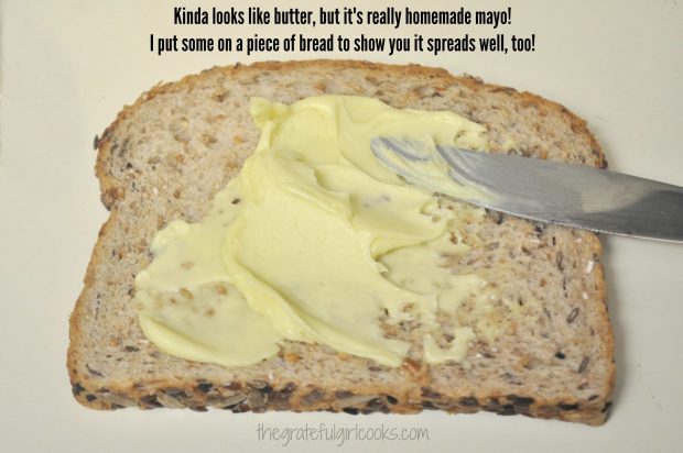 Time to make a sandwich with some creamy, thick homemade mayonnaise!