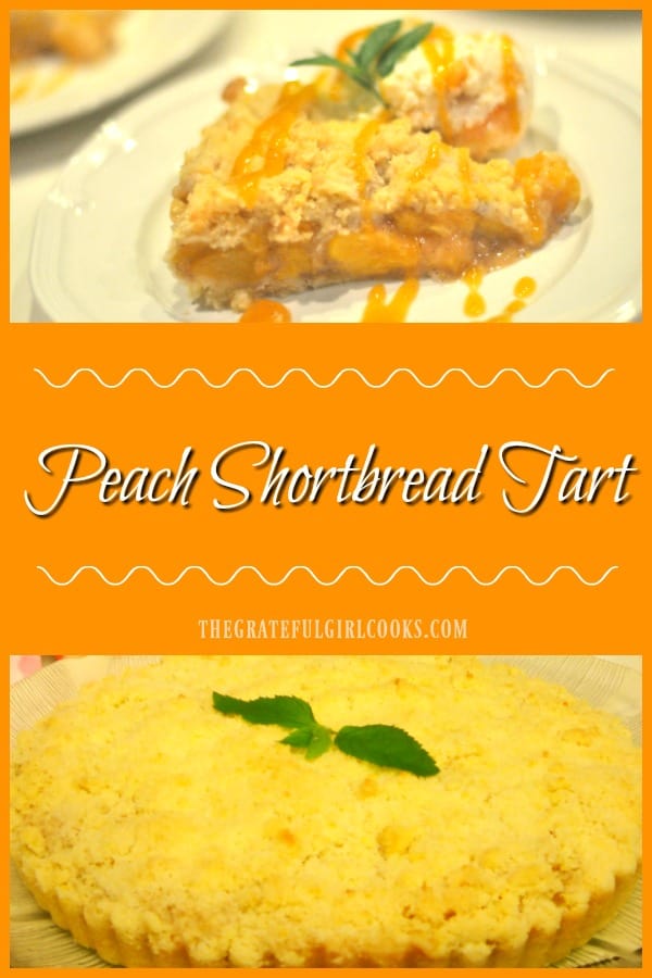 Peach Shortbread Tart