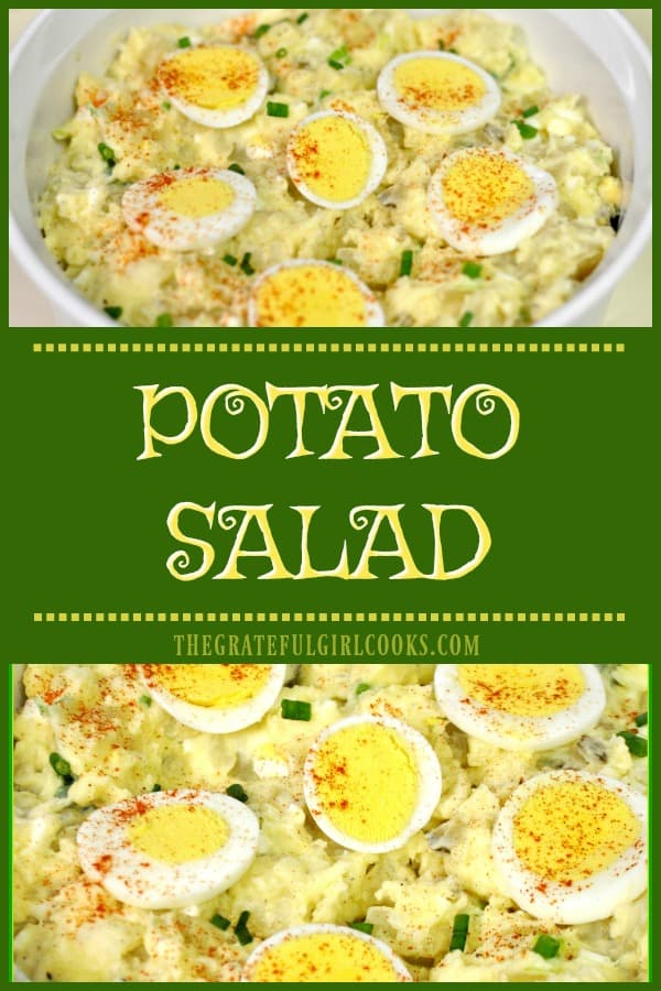 You're gonna love this simple, old-fashioned potato salad! It is easy to make, and will be a big hit at your next family BBQ or picnic! 