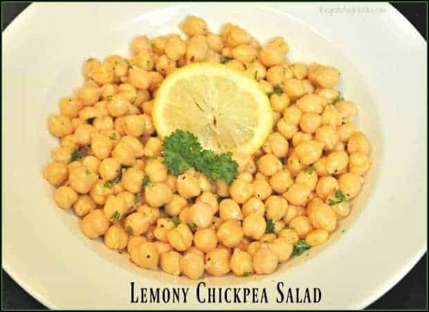 Lemony Chickpea Salad / The Grateful Girl Cooks!