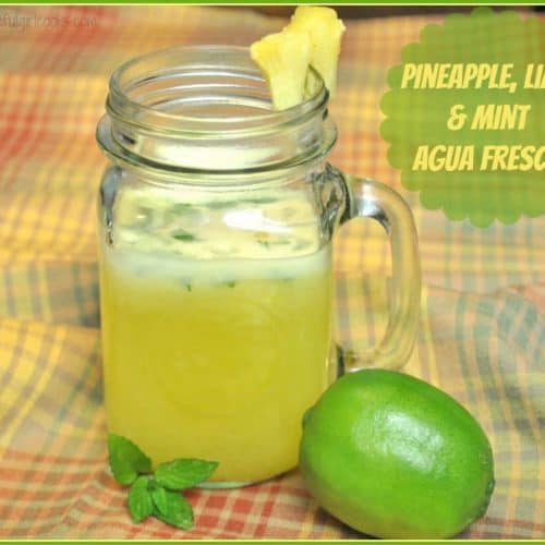 Pineapple Lime Mint Agua Fresca / The Grateful Girl Cooks!