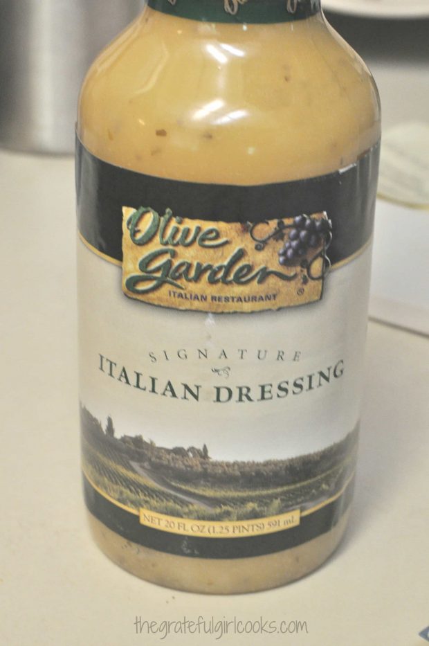 This is the salad dressing I use to dress the pasta salad.