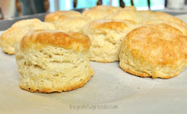 Tall, fluffy Southern style biscuits