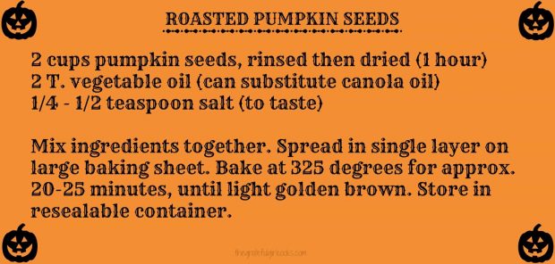 A quick "how to" roast pumpkin seeds.