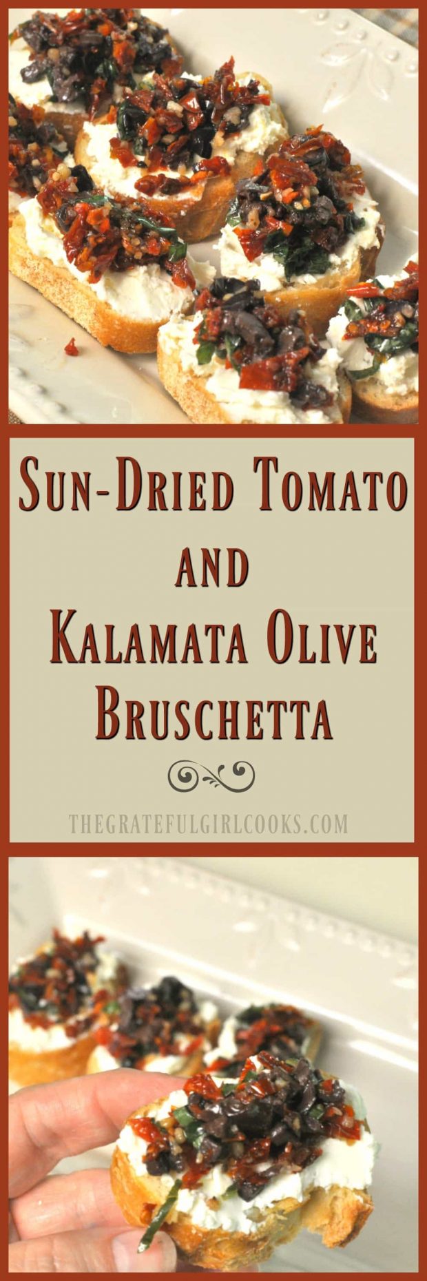 SunDried Tomato And Kalamata Olive Brushchetta The Grateful Girl Cooks!