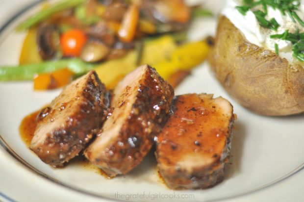 Easy Island Glazed Pork Tenderloin / The Grateful Girl Cooks!