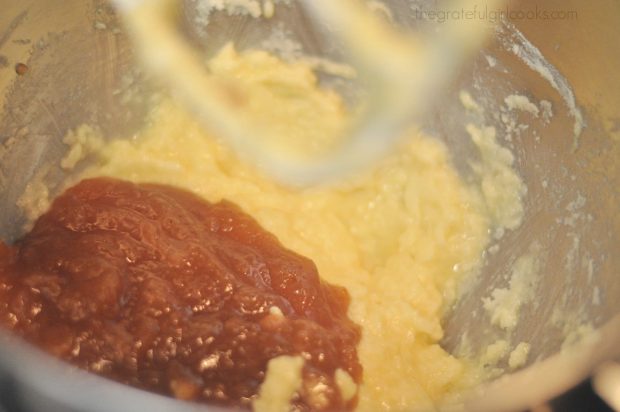 Apple butter is added to Starbucks gingerbread batter.