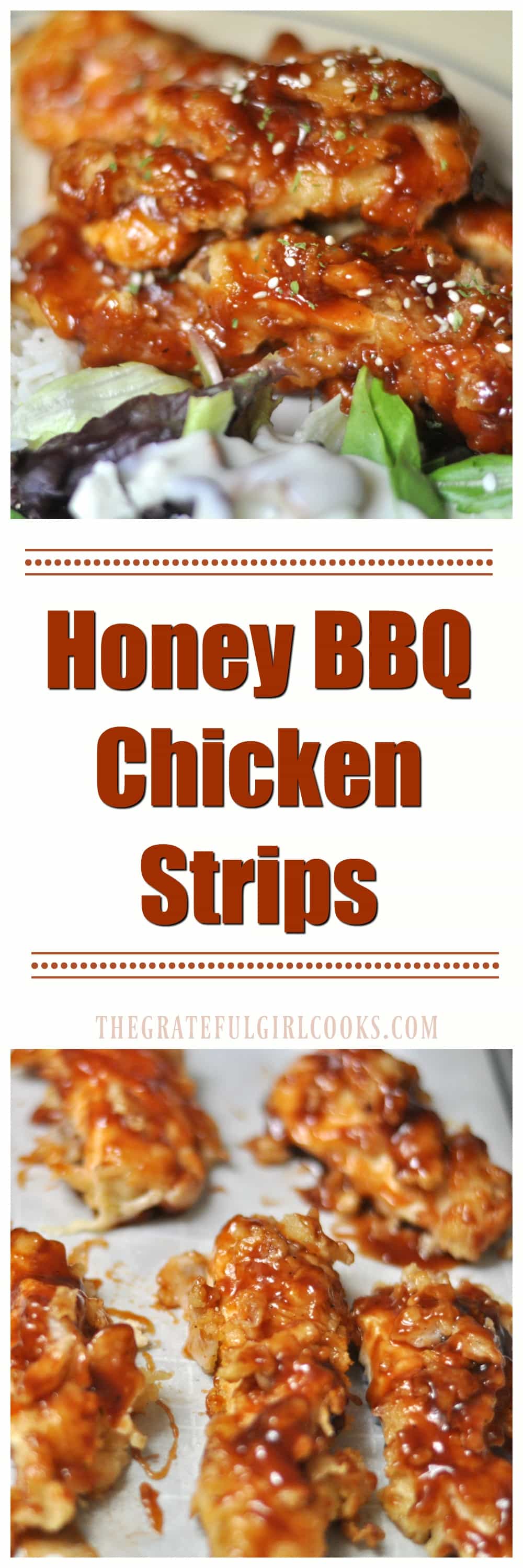 Honey BBQ Chicken Strips / The Grateful Girl Cooks! Honey BBQ Chicken Strips / The Grateful Girl Cooks!