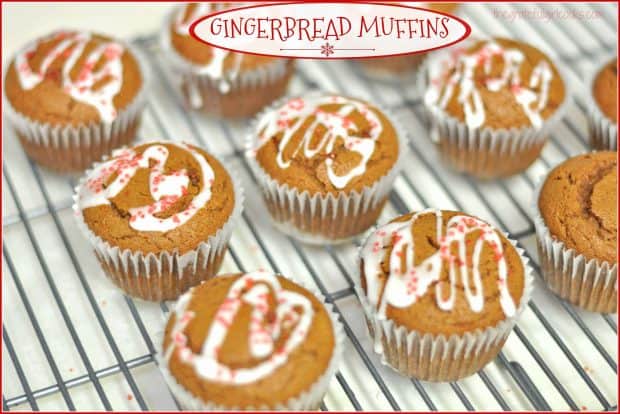 Serve these delicious and festive Gingerbread Muffins for breakfast during the holidays! They are quick, easy to make, and taste wonderful!