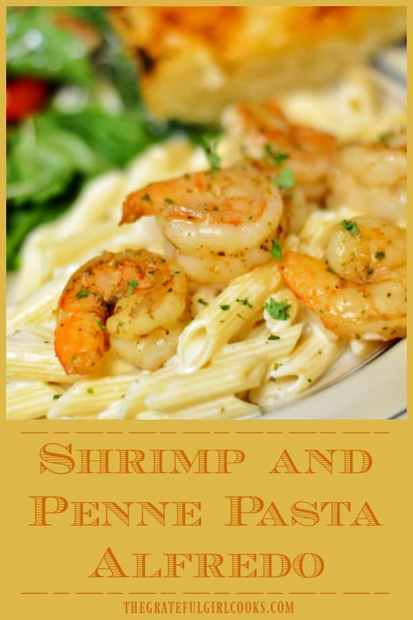 Shrimp And Penne Pasta Alfredo