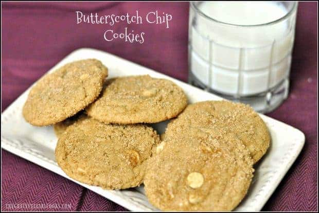 Your family will LOVE these crispy, chewy, easy to make, flavor-filled Butterscotch Chip Cookies for dessert or snack time!