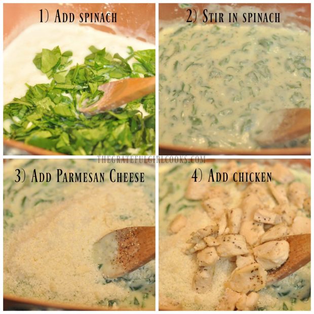 Chicken, Parmesan & Spinach Gnocchi / The Grateful Girl Cooks!