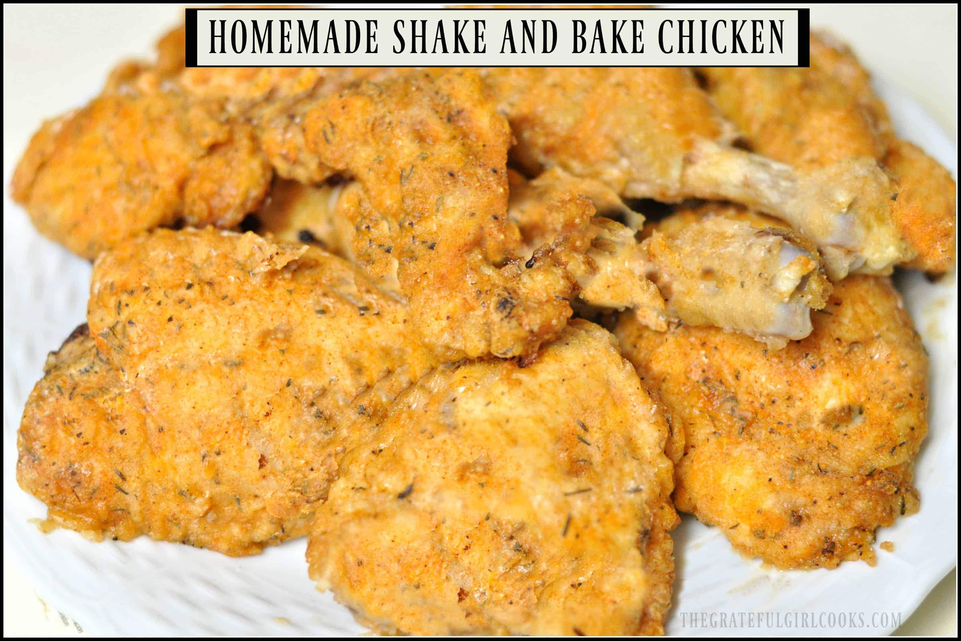 Homemade Shake And Bake Chicken | The Grateful Girl Cooks!