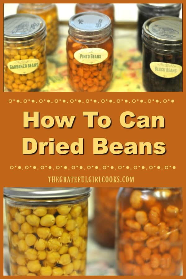 How To Can Dried Beans
