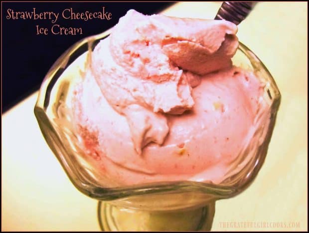 It's easy to make delicious, fresh homemade strawberry cheesecake ice cream, with an ice cream maker and only a few common ingredients!