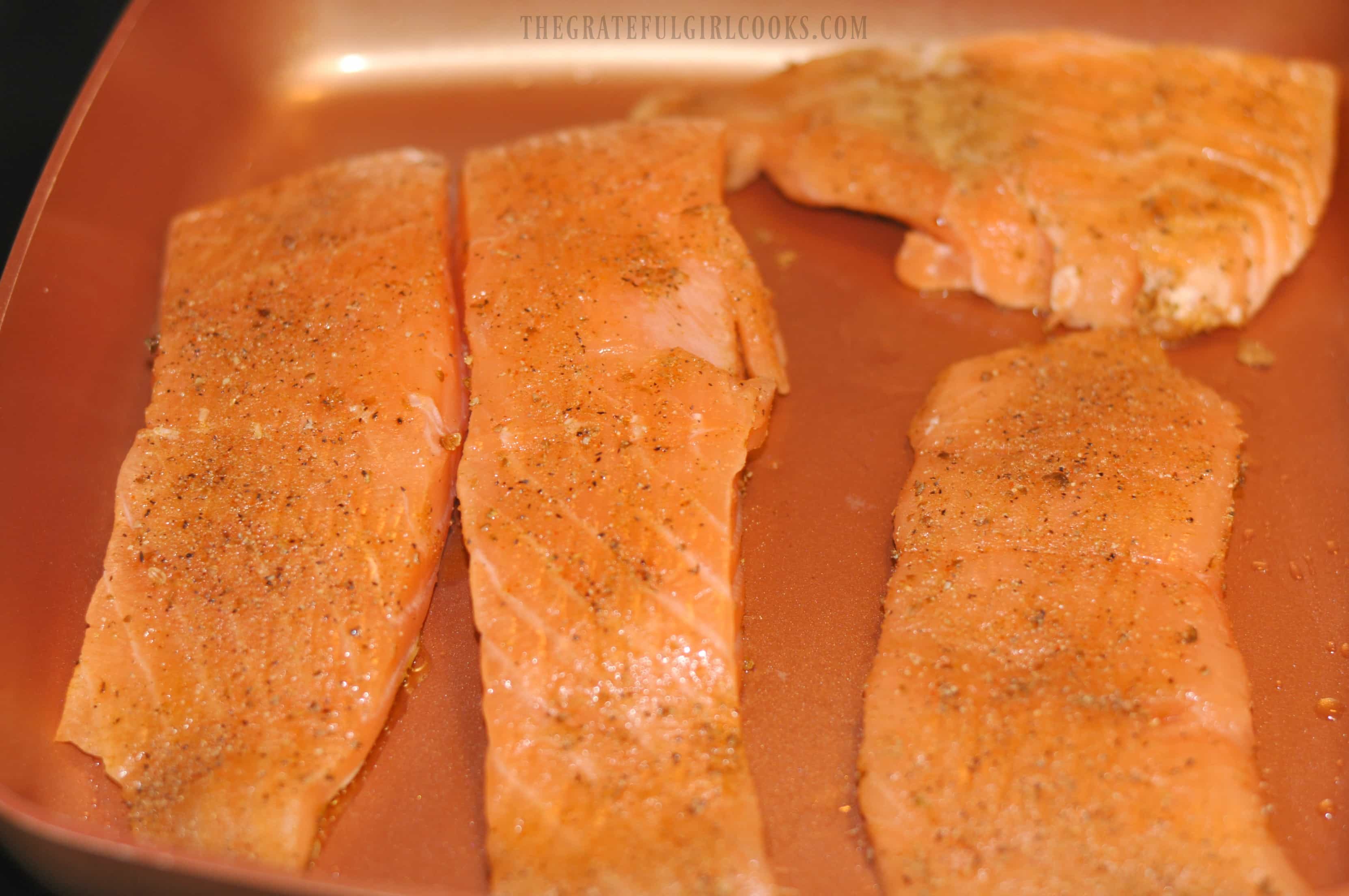 PanSeared Salmon with Cilantro Lime Sauce The Grateful Girl Cooks!