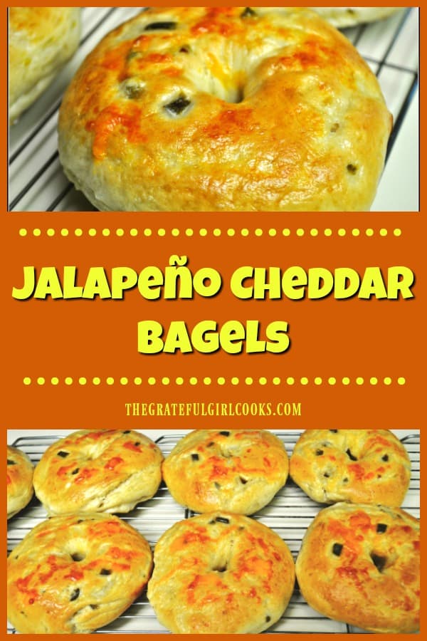  ¡Haz tus propios bagels de queso cheddar jalapeño increíblemente deliciosos desde cero! Los bagels son mucho más fáciles de hacer de lo que crees... ¡pásame el queso crema!
