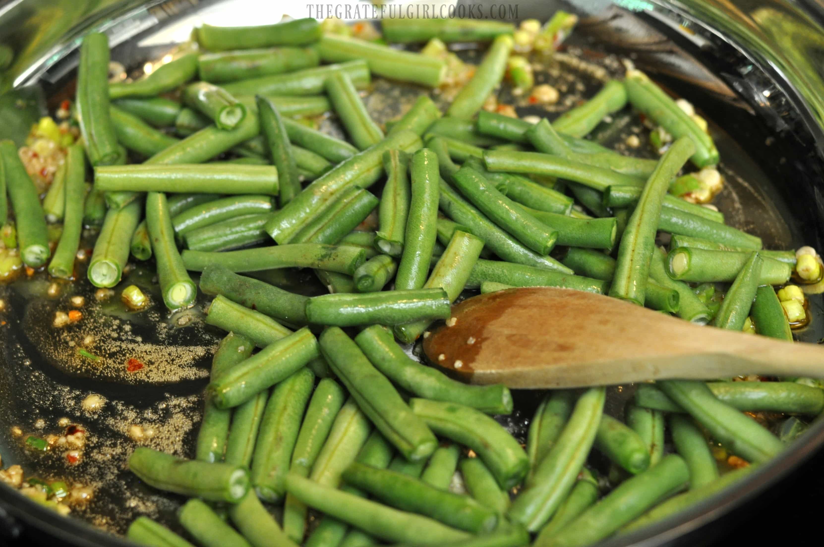 P.F. Chang’s Spicy Green Beans (copycat) | The Grateful Girl Cooks!