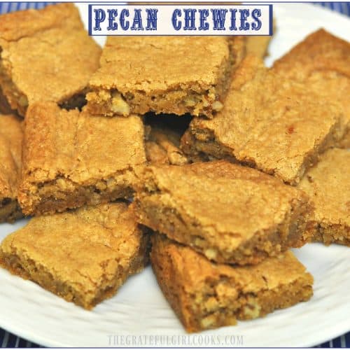 Pecan Chewies (bar cookies) / The Grateful Girl Cooks!