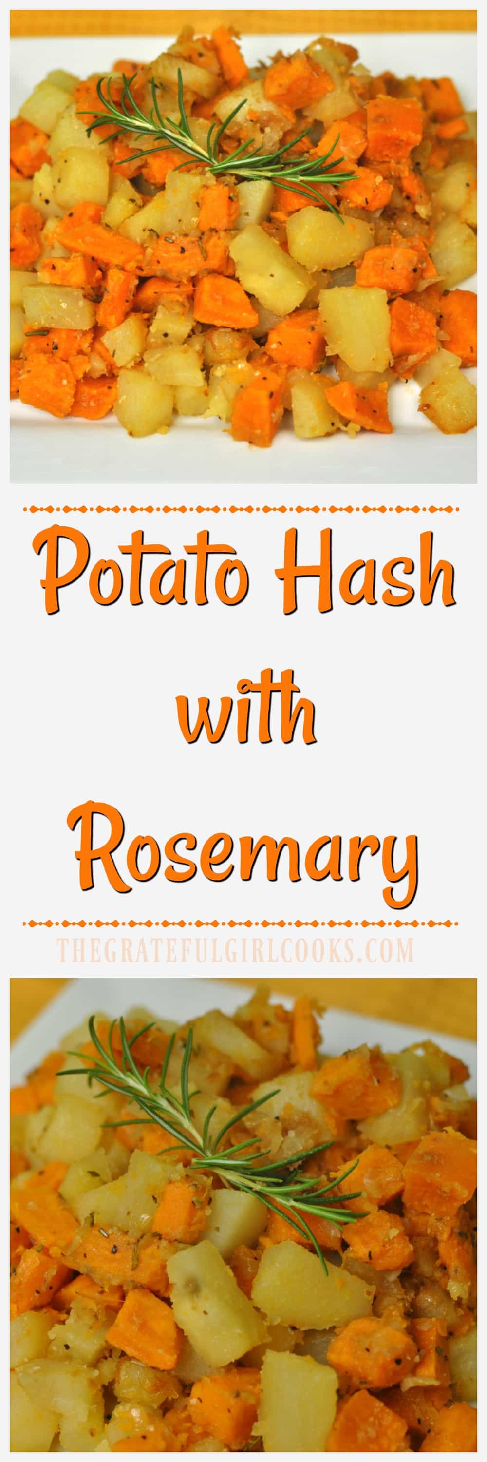 Potato Hash with Rosemary / The Grateful Girl Cooks! Potato Hash with Rosemary / The Grateful Girl Cooks!