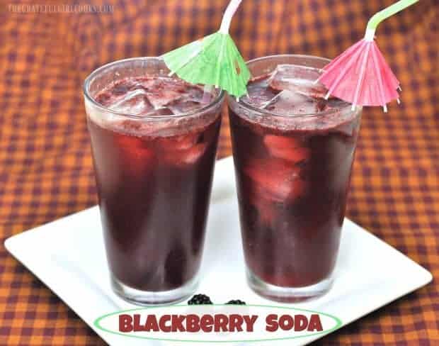 You will be surprised how EASY it is to make homemade, fresh blackberry soda, a refreshing summer beverage, using only a few simple ingredients!!