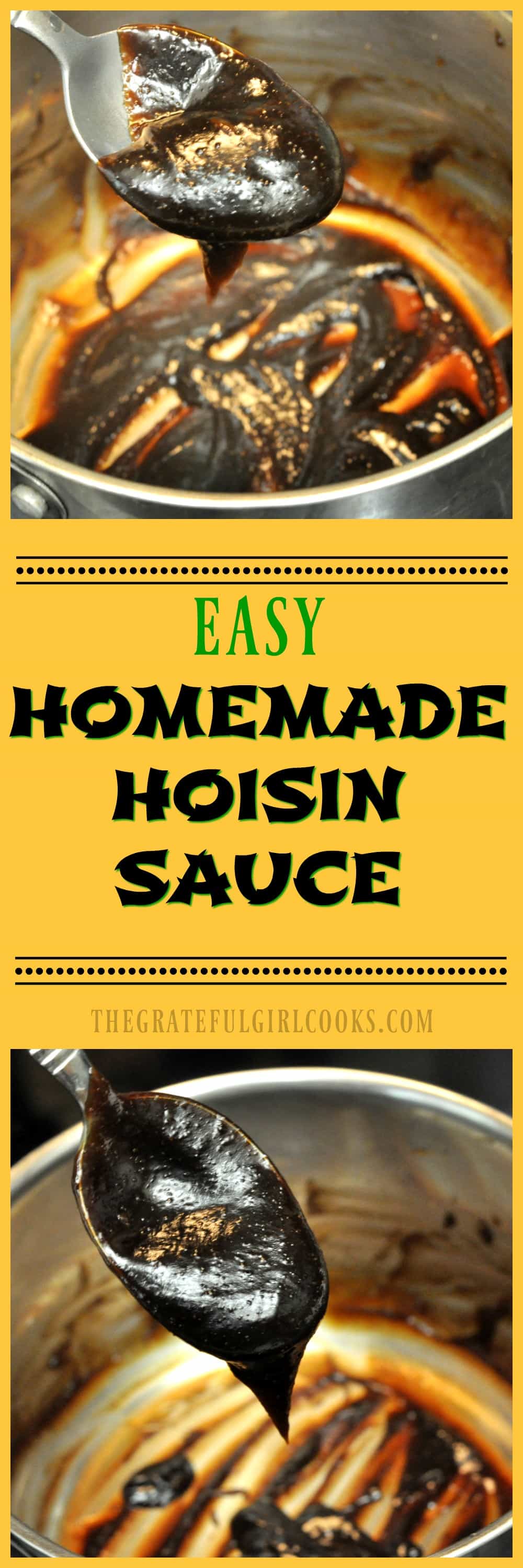 Homemade Hoisin Sauce / The Grateful Girl Cooks! Homemade Hoisin Sauce / The Grateful Girl Cooks!