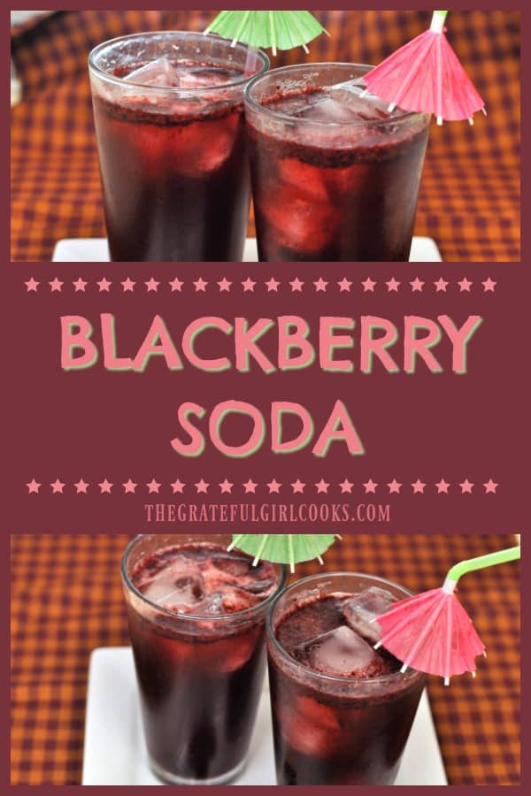 You will be surprised how EASY it is to make homemade, fresh blackberry soda, a refreshing summer beverage, using only a few simple ingredients!