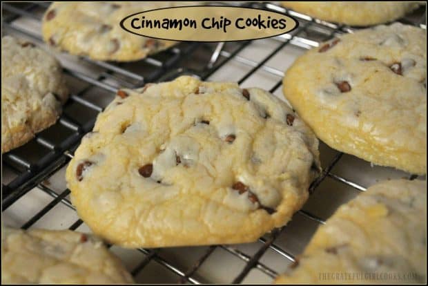 Buttery, soft, and filled with the flavor of cinnamon, these yummy Cinnamon Chip Cookies are so incredibly easy to make, you won't believe it!